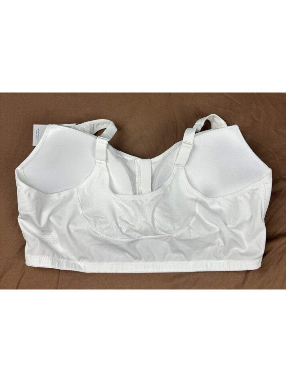 RosyLift Wireless Support Bra White Front Zip Full Coverage 5XL Plus Size - Picture 10 of 13